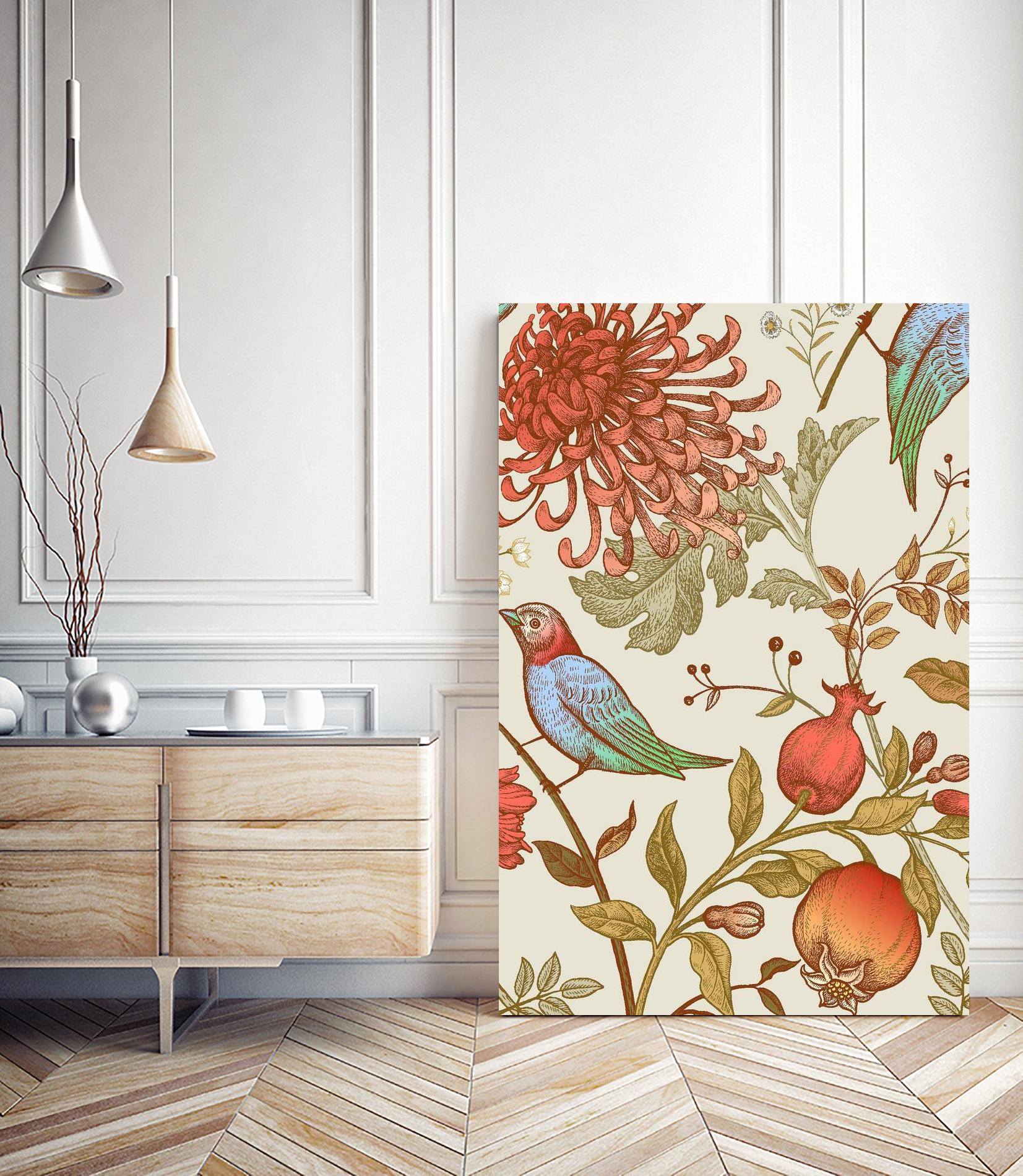 Nordic Victorian II by Incado on GIANT ART - multicolor floral/still life; design/type
