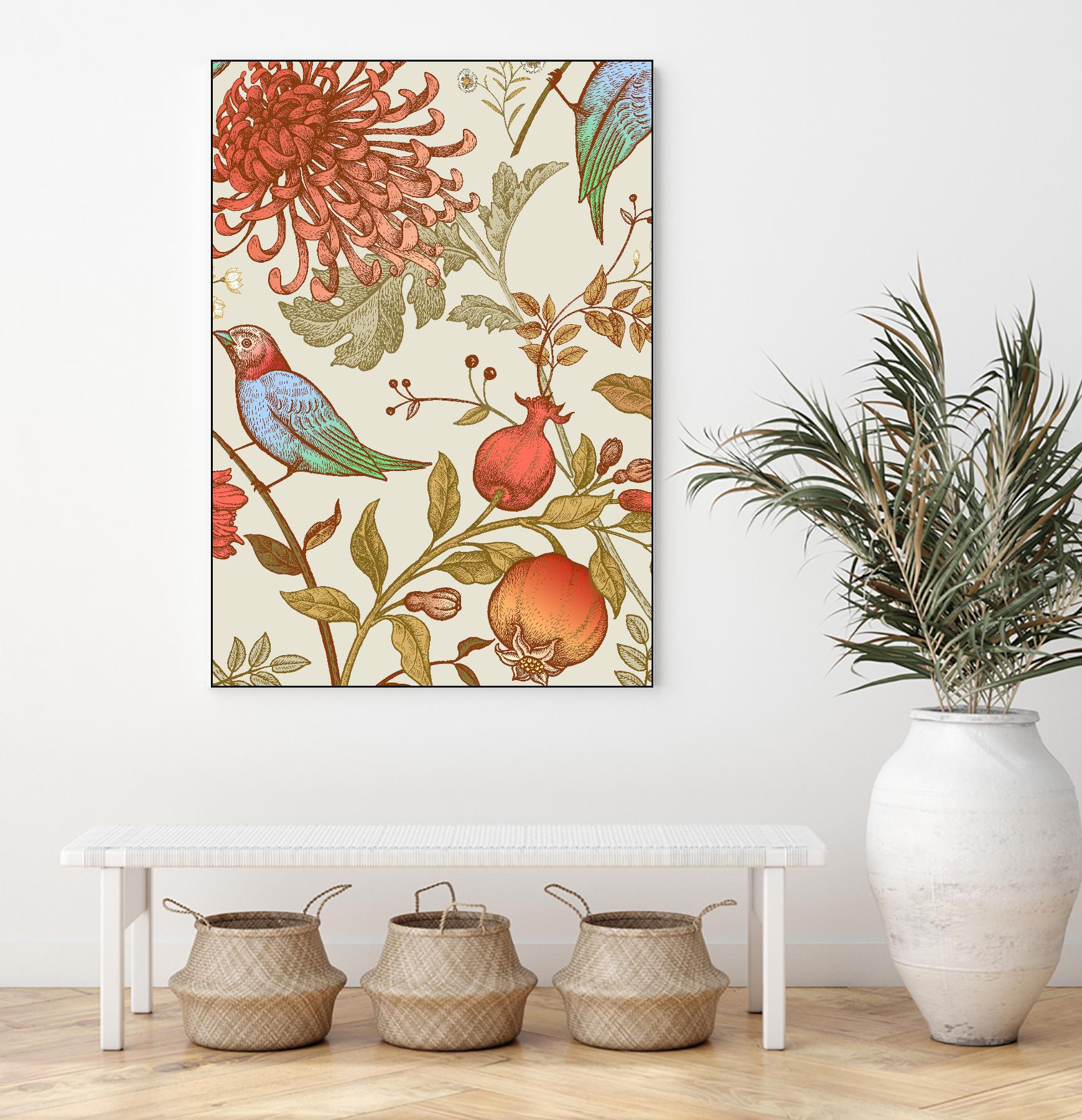 Nordic Victorian II by Incado on GIANT ART - multicolor floral/still life; design/type