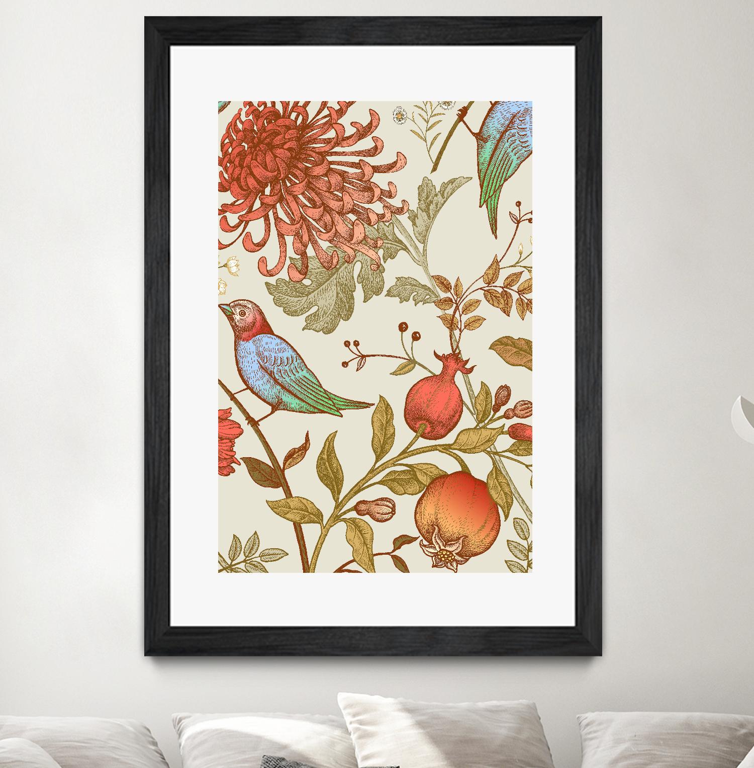 Nordic Victorian II by Incado on GIANT ART - multicolor floral/still life; design/type