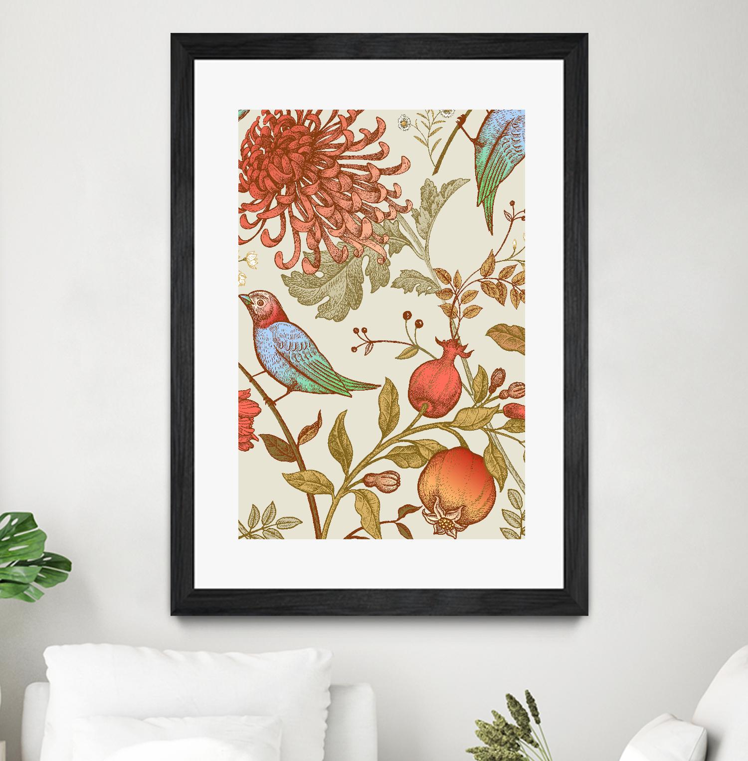 Nordic Victorian II by Incado on GIANT ART - multicolor floral/still life; design/type