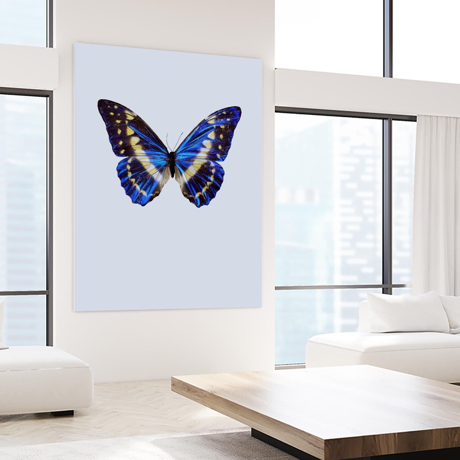 Blue Butterfly by Incado on GIANT ART - multicolor animals; floral/still life