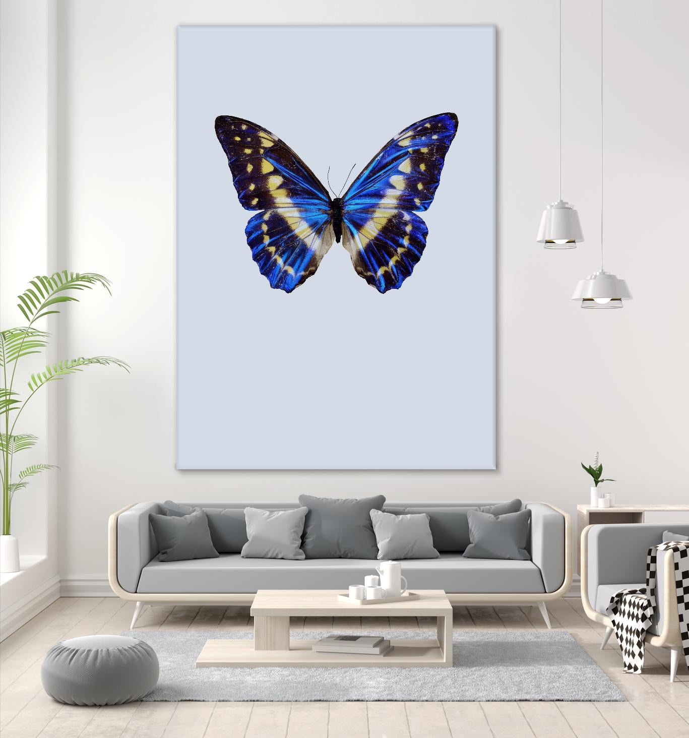 Blue Butterfly by Incado on GIANT ART - multicolor animals; floral/still life