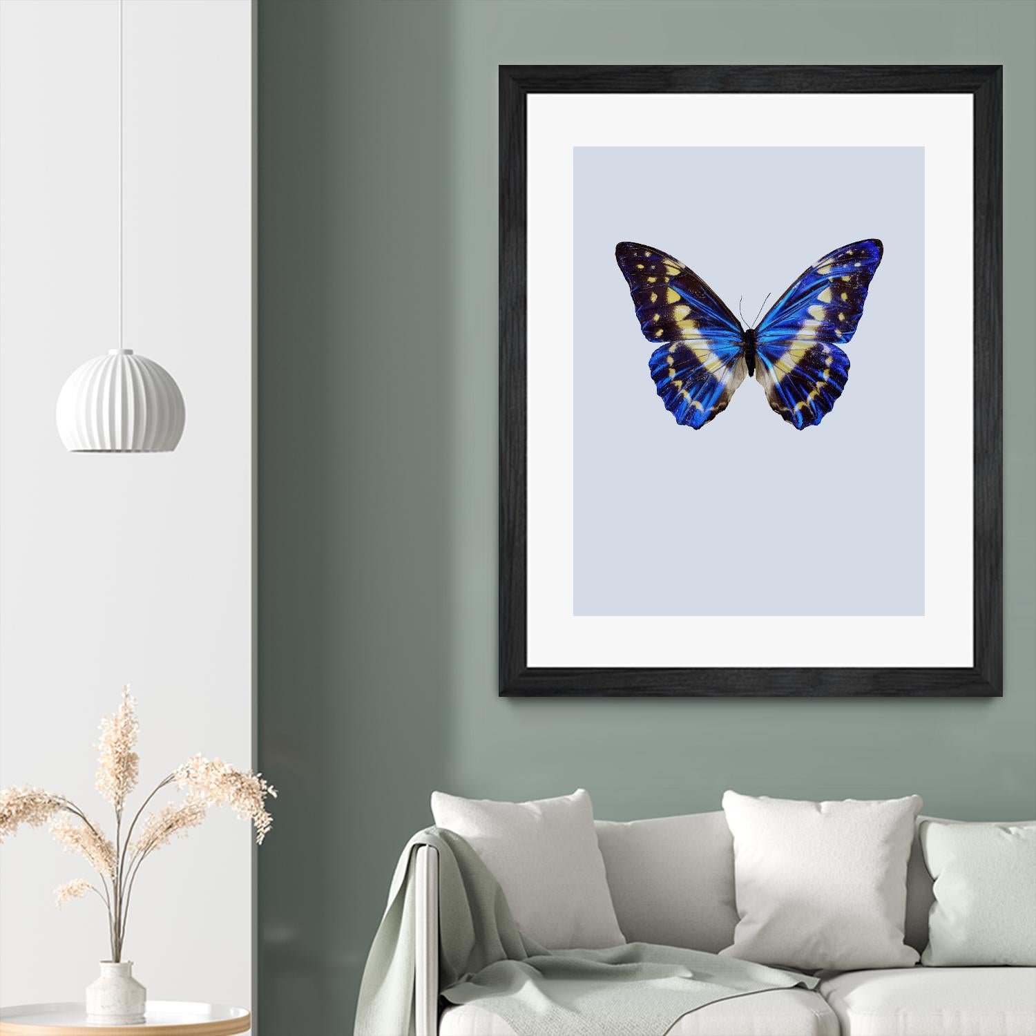 Blue Butterfly by Incado on GIANT ART - multicolor animals; floral/still life