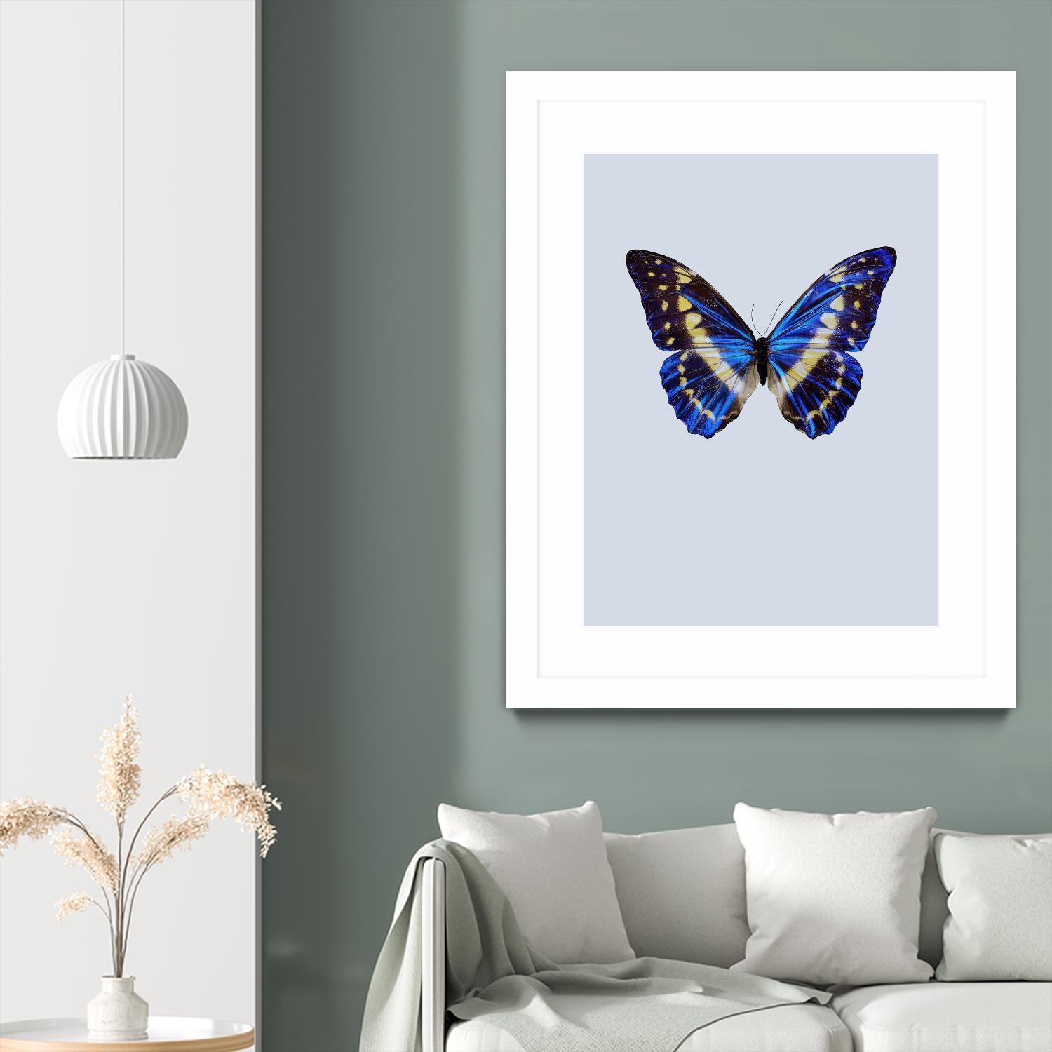 Blue Butterfly by Incado on GIANT ART - multicolor animals; floral/still life