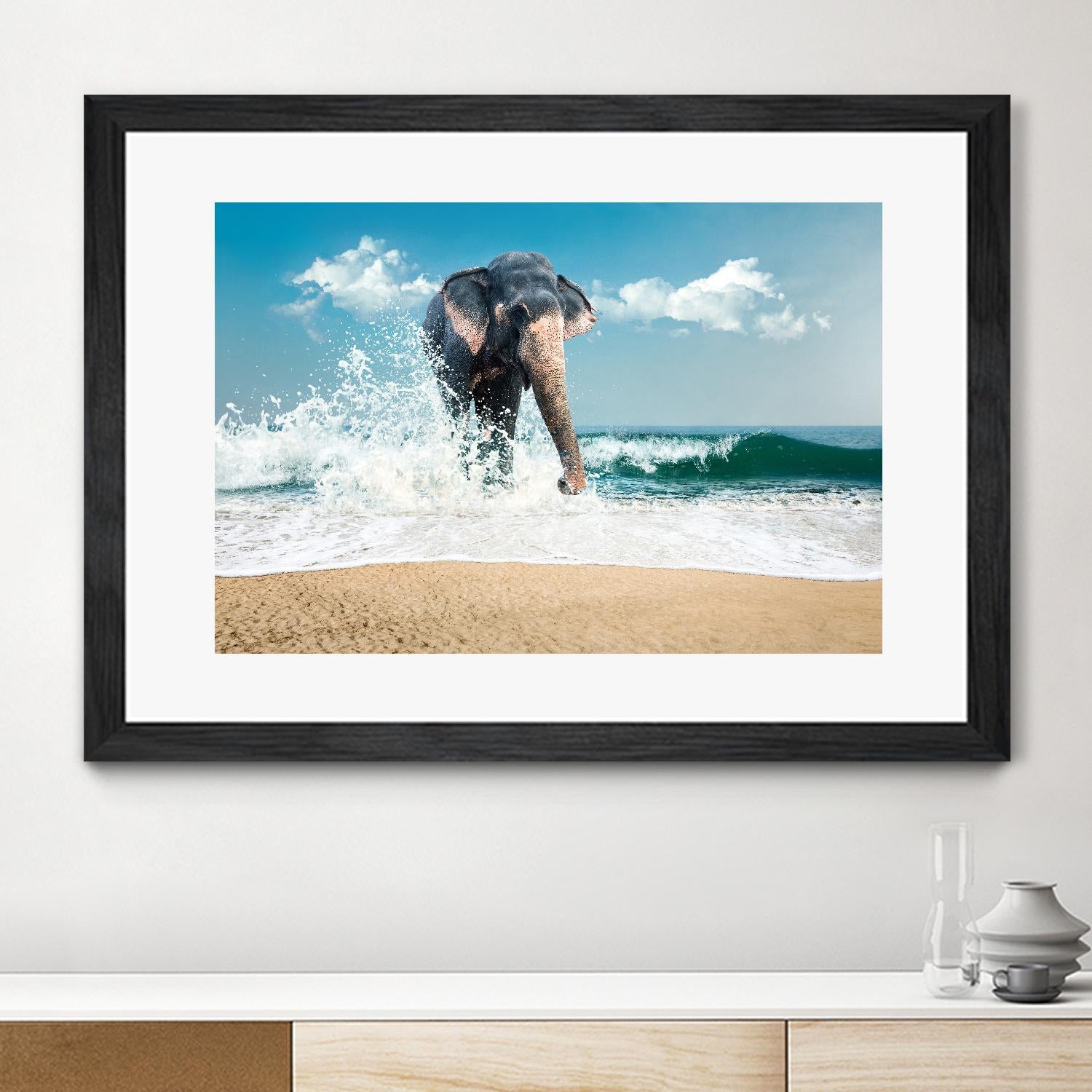 Elephant by PhotoINC Studio on GIANT ART - multicolor photography; animals