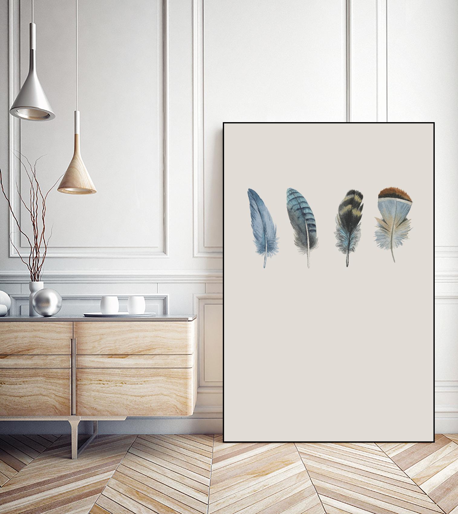 Feather 11 by Incado on GIANT ART - multicolor floral/still life