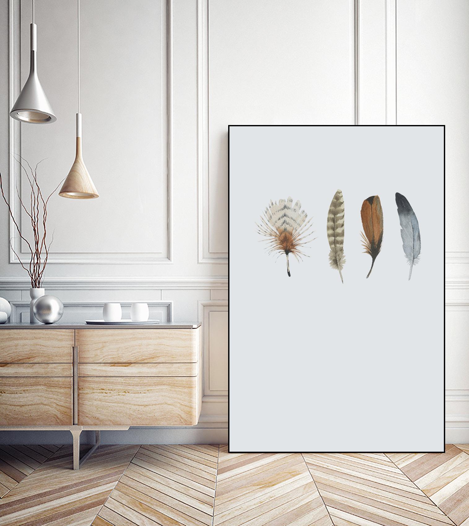 Feather 12 by Incado on GIANT ART - multicolor floral/still life