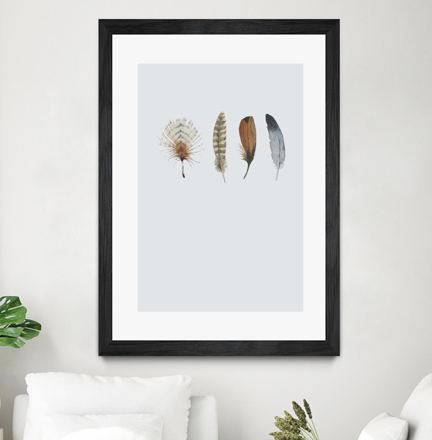 Feather 12 by Incado on GIANT ART - multicolor floral/still life