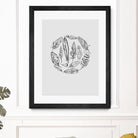 Feather Circle by Incado on GIANT ART - multicolor floral/still life