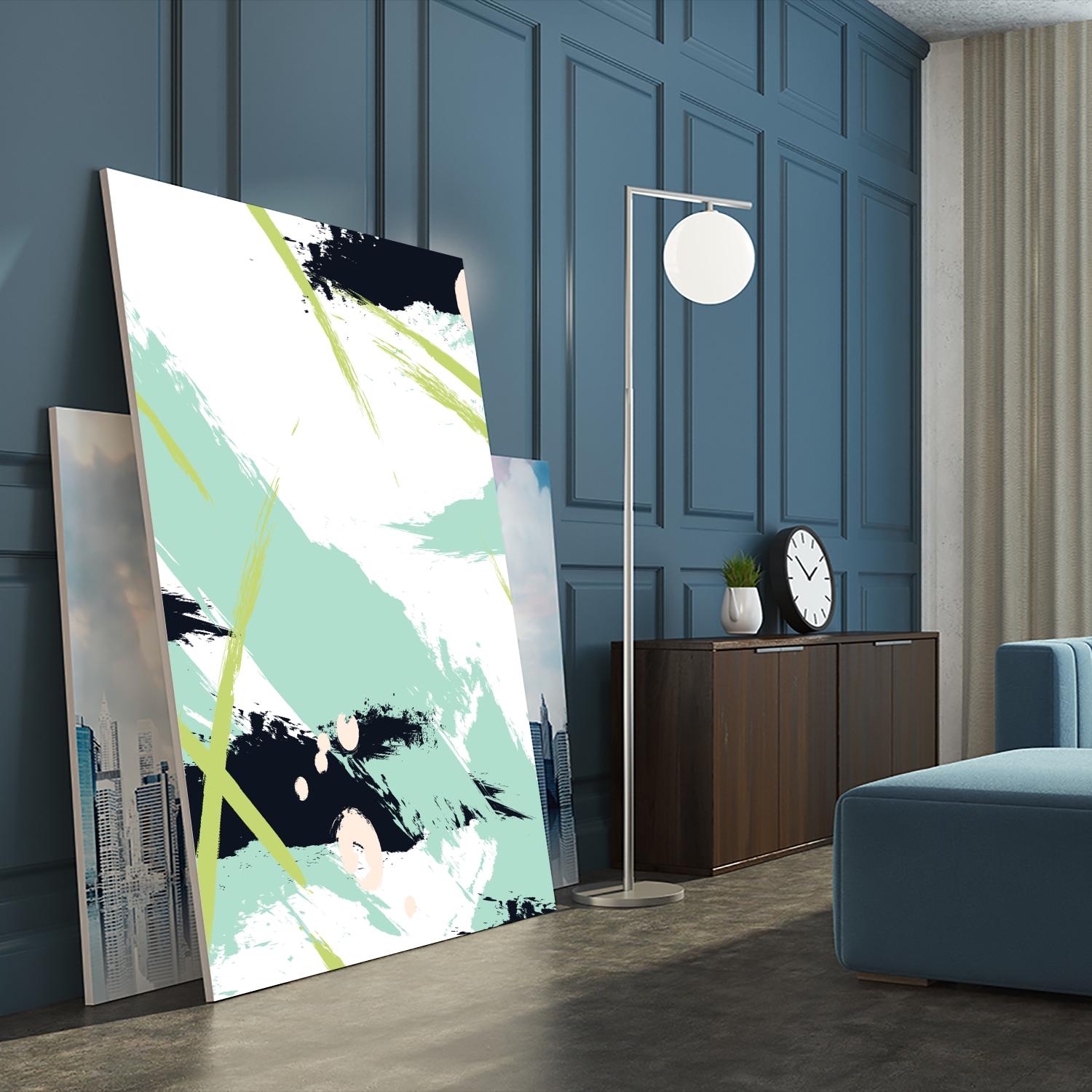 Turquoise by Incado on GIANT ART - multicolor abstracts; contemporary