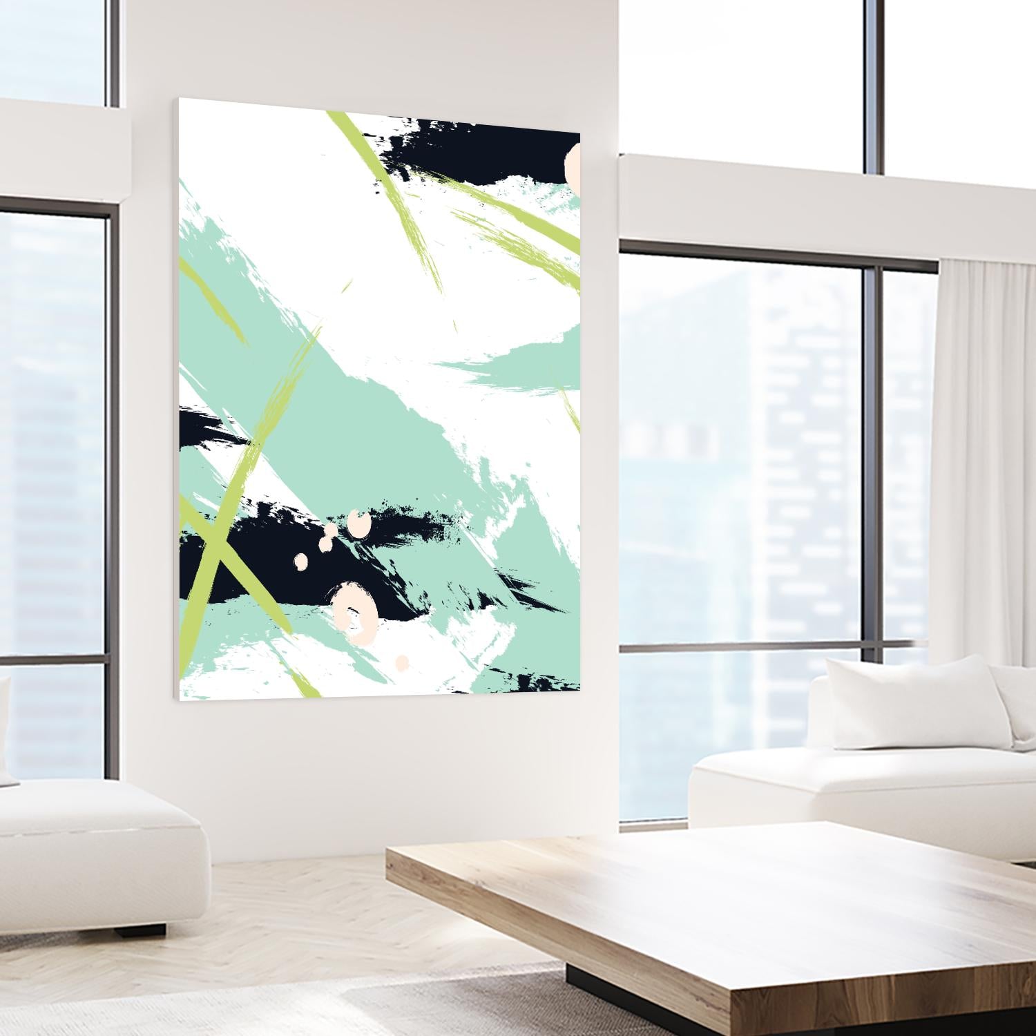 Turquoise by Incado on GIANT ART - multicolor abstracts; contemporary