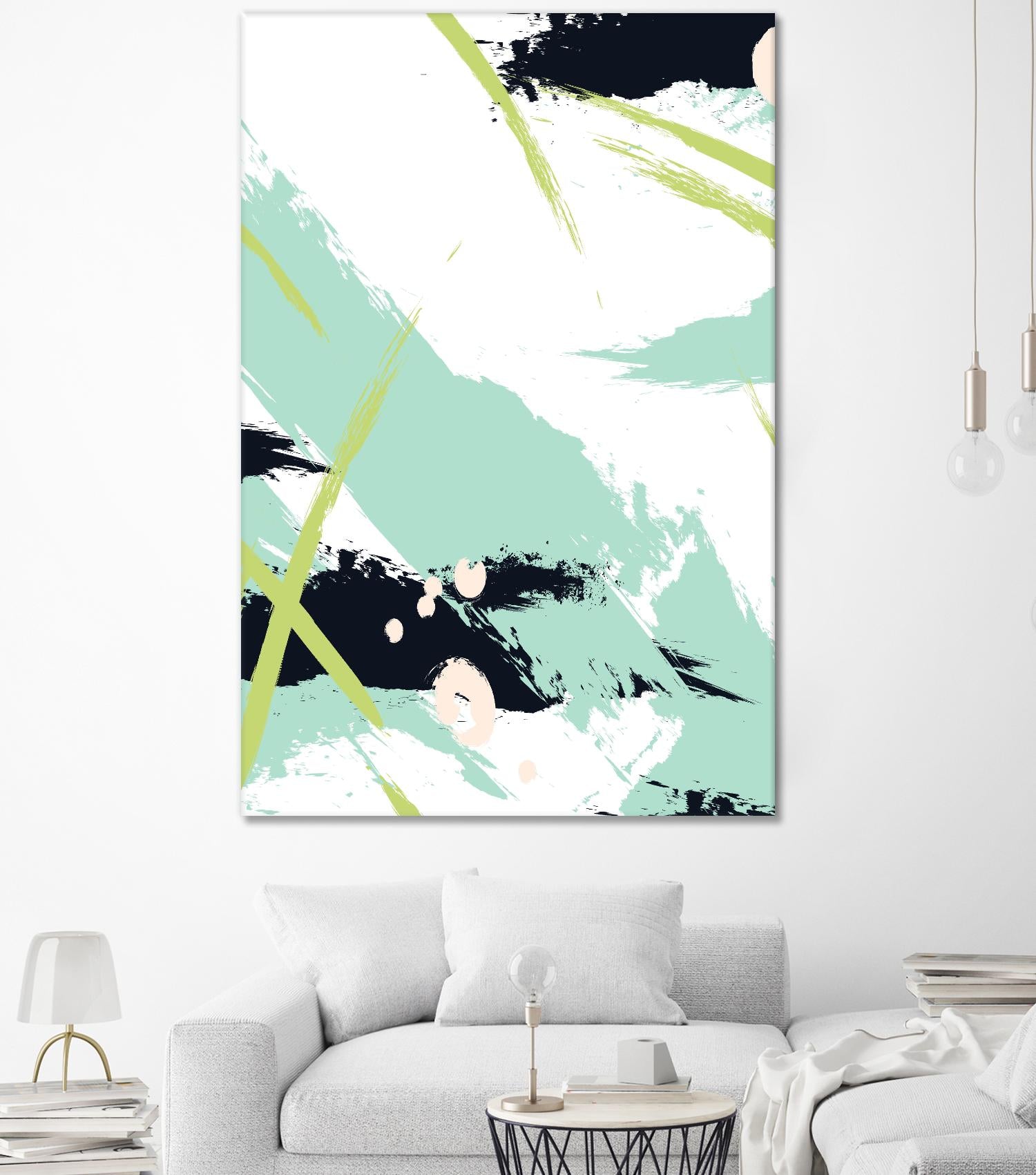Turquoise by Incado on GIANT ART - multicolor abstracts; contemporary