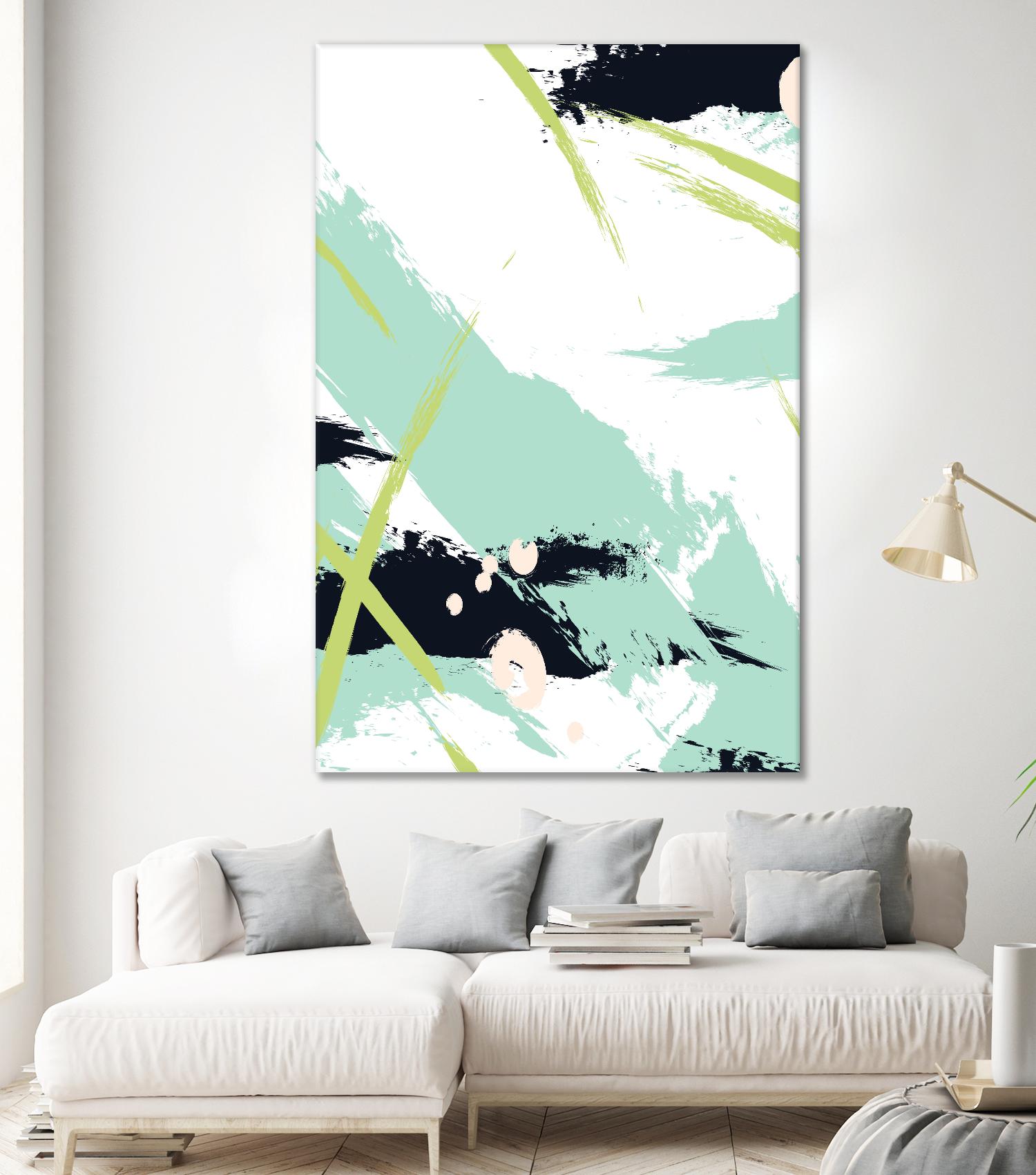 Turquoise by Incado on GIANT ART - multicolor abstracts; contemporary