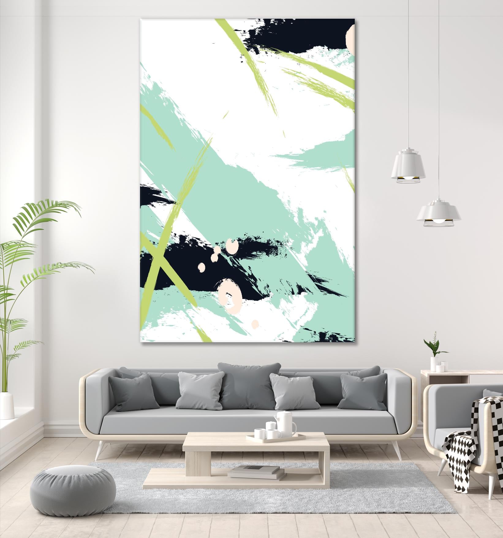 Turquoise by Incado on GIANT ART - multicolor abstracts; contemporary