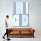 Life by TypeLike on GIANT ART - multicolor design/type; contemporary