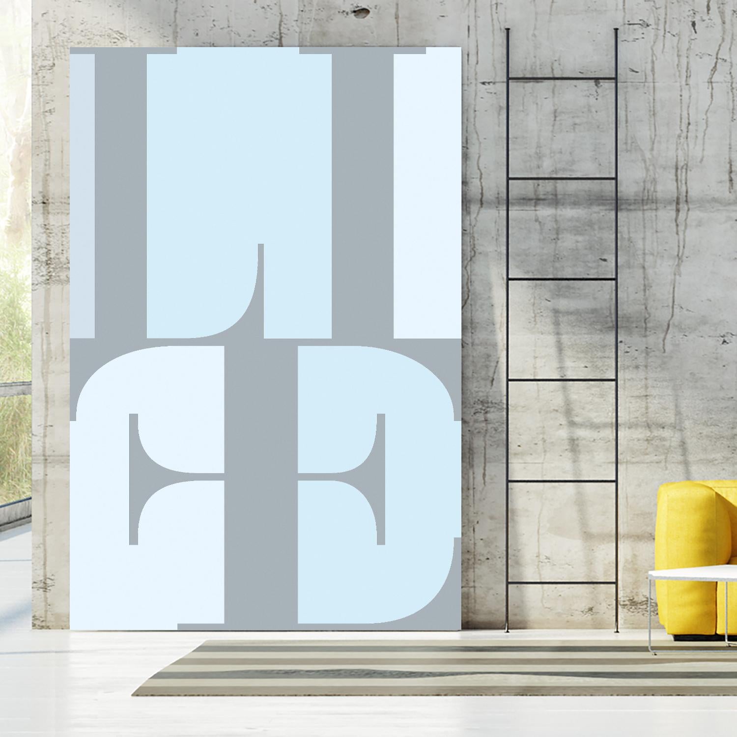 Life by TypeLike on GIANT ART - multicolor design/type; contemporary