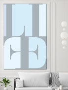 Life by TypeLike on GIANT ART - multicolor design/type; contemporary