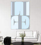 Life by TypeLike on GIANT ART - multicolor design/type; contemporary