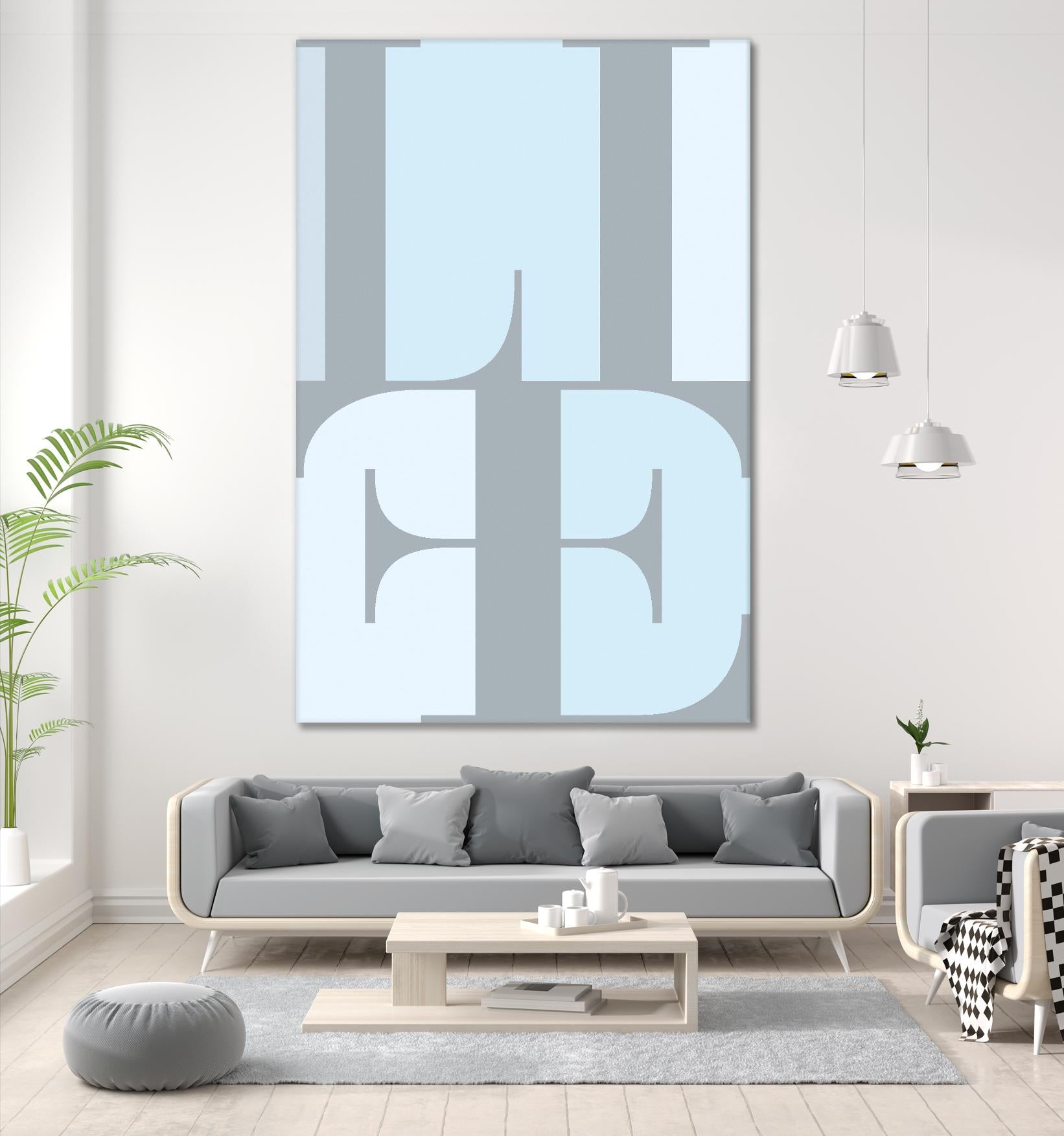 Life by TypeLike on GIANT ART - multicolor design/type; contemporary