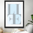 Life by TypeLike on GIANT ART - multicolor design/type; contemporary