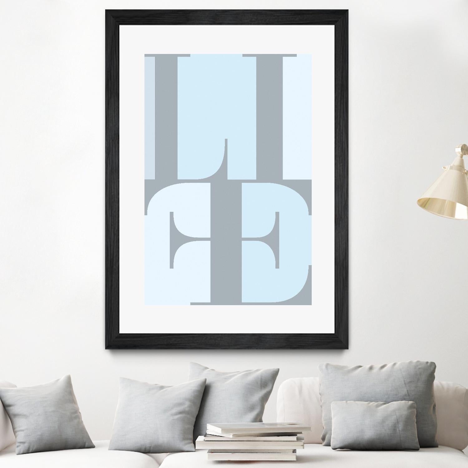 Life by TypeLike on GIANT ART - multicolor design/type; contemporary