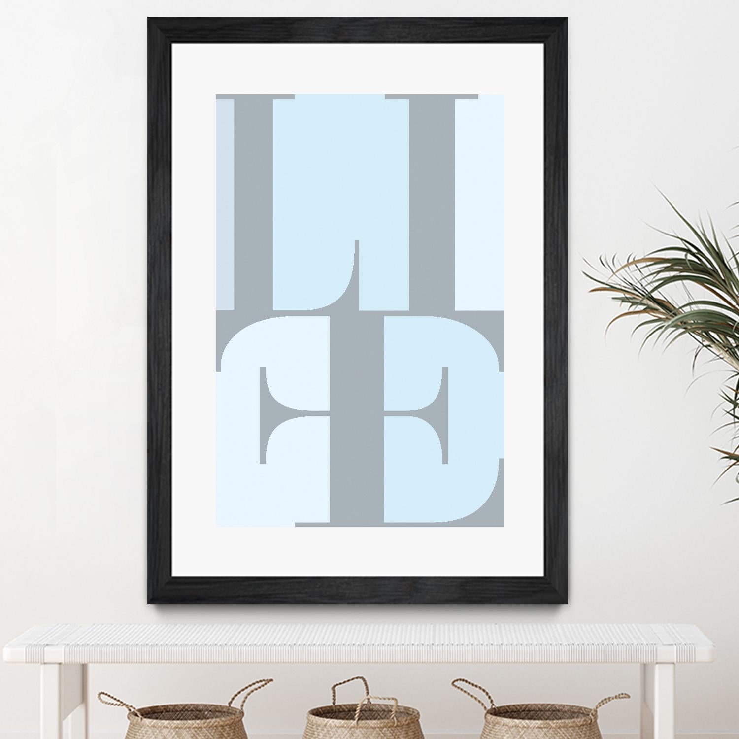 Life by TypeLike on GIANT ART - multicolor design/type; contemporary