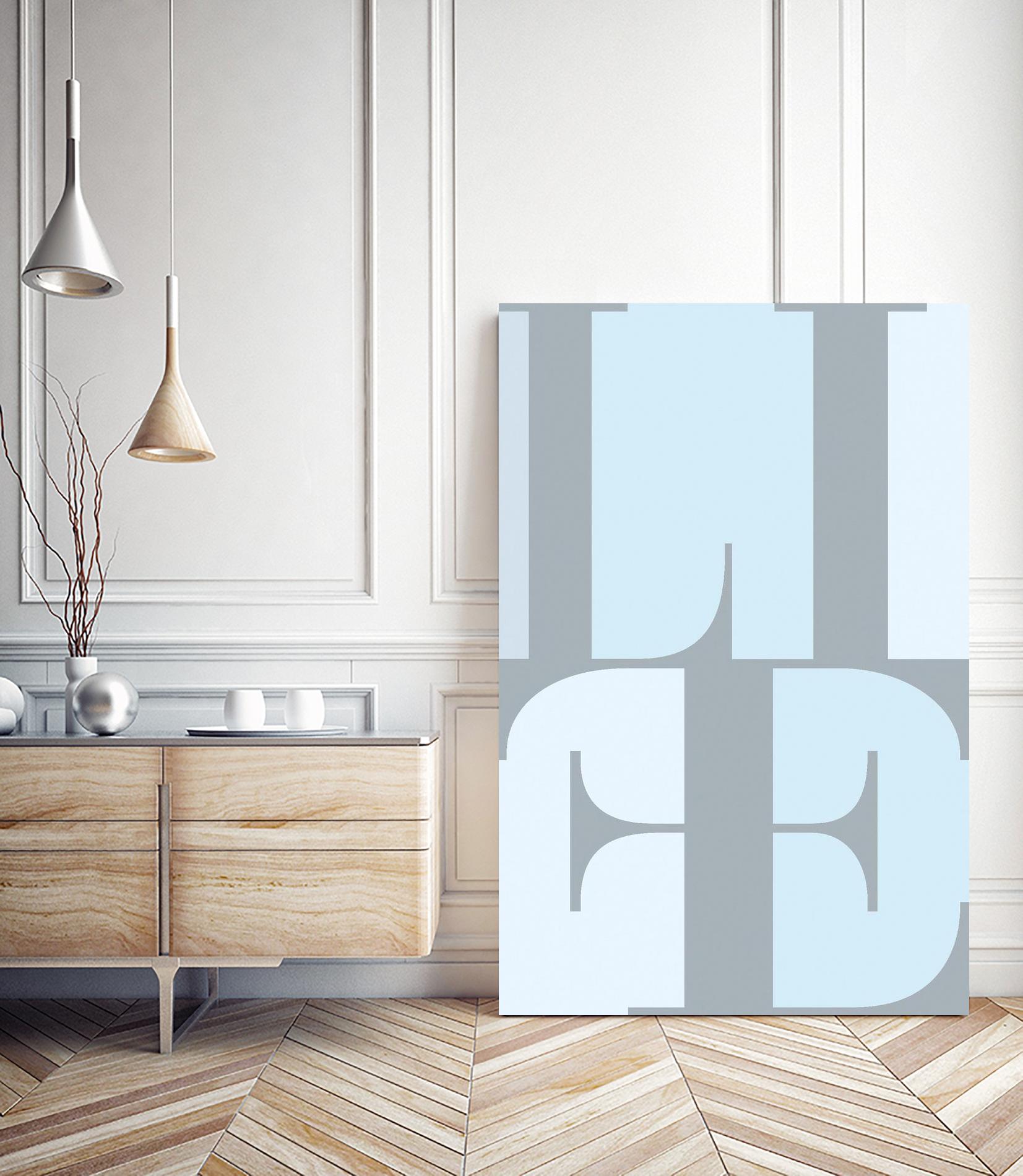 Life by TypeLike on GIANT ART - multicolor design/type; contemporary