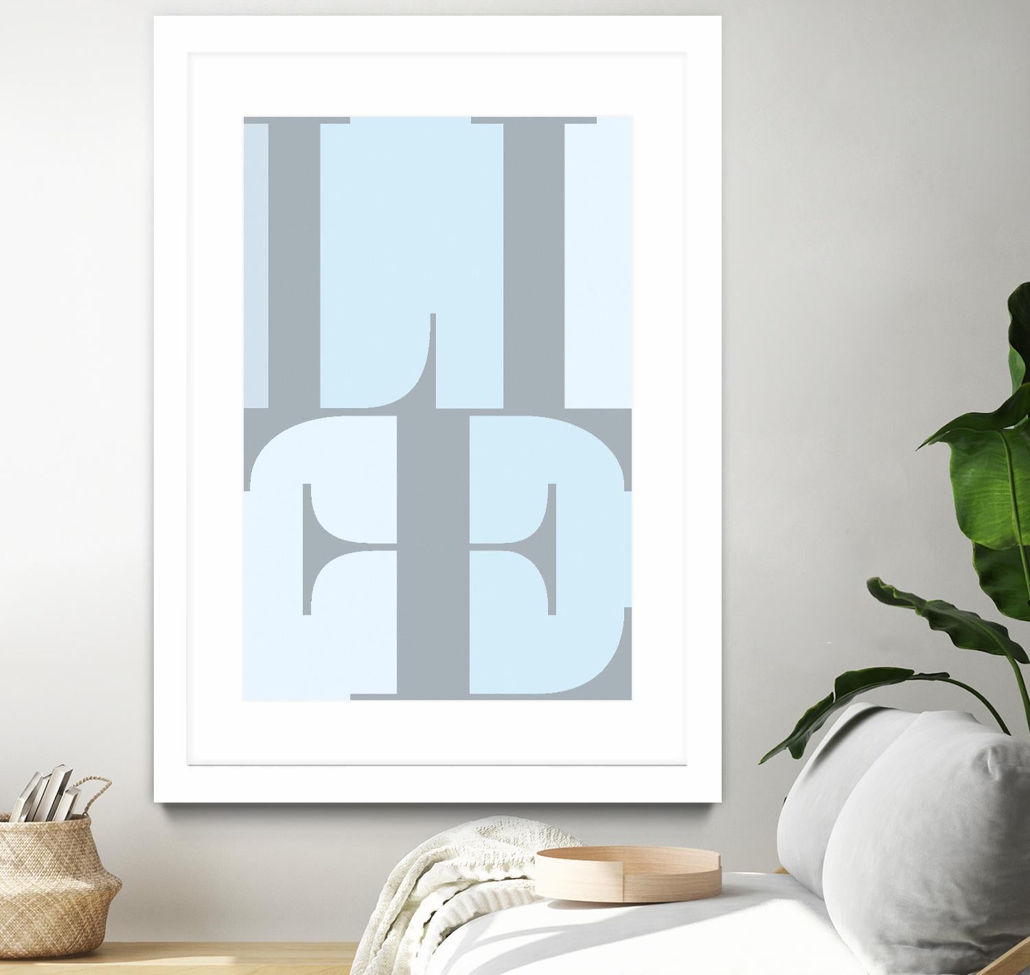 Life by TypeLike on GIANT ART - multicolor design/type; contemporary