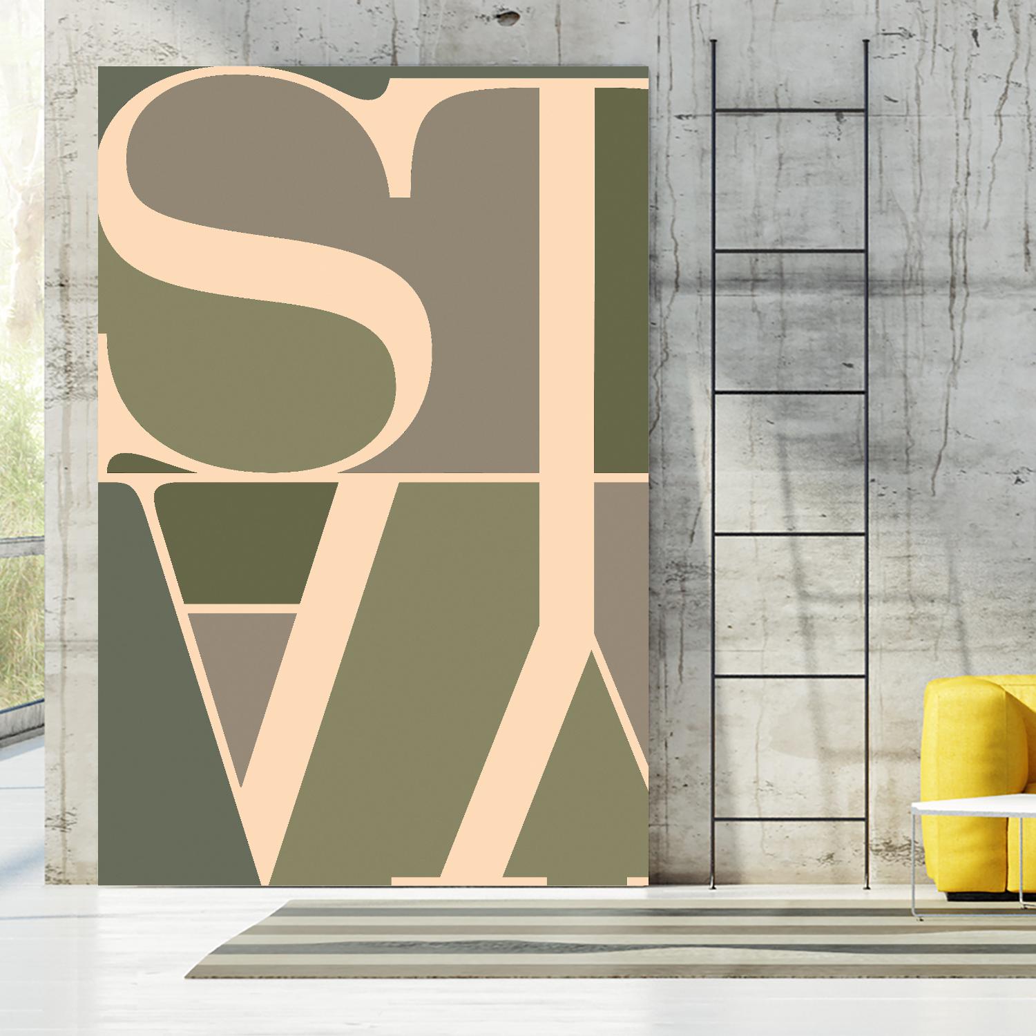 Stay by TypeLike on GIANT ART - multicolor design/type; contemporary