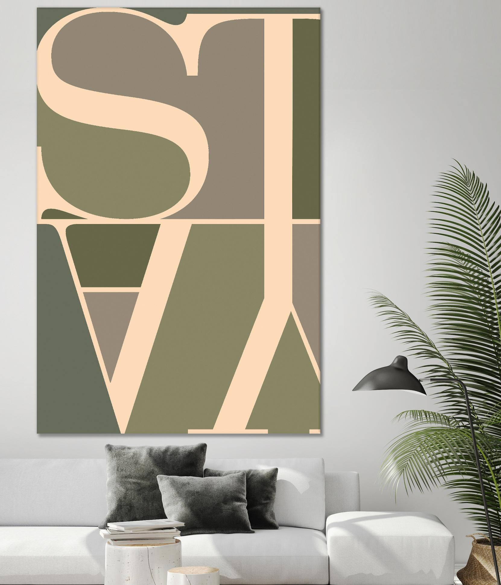 Stay by TypeLike on GIANT ART - multicolor design/type; contemporary