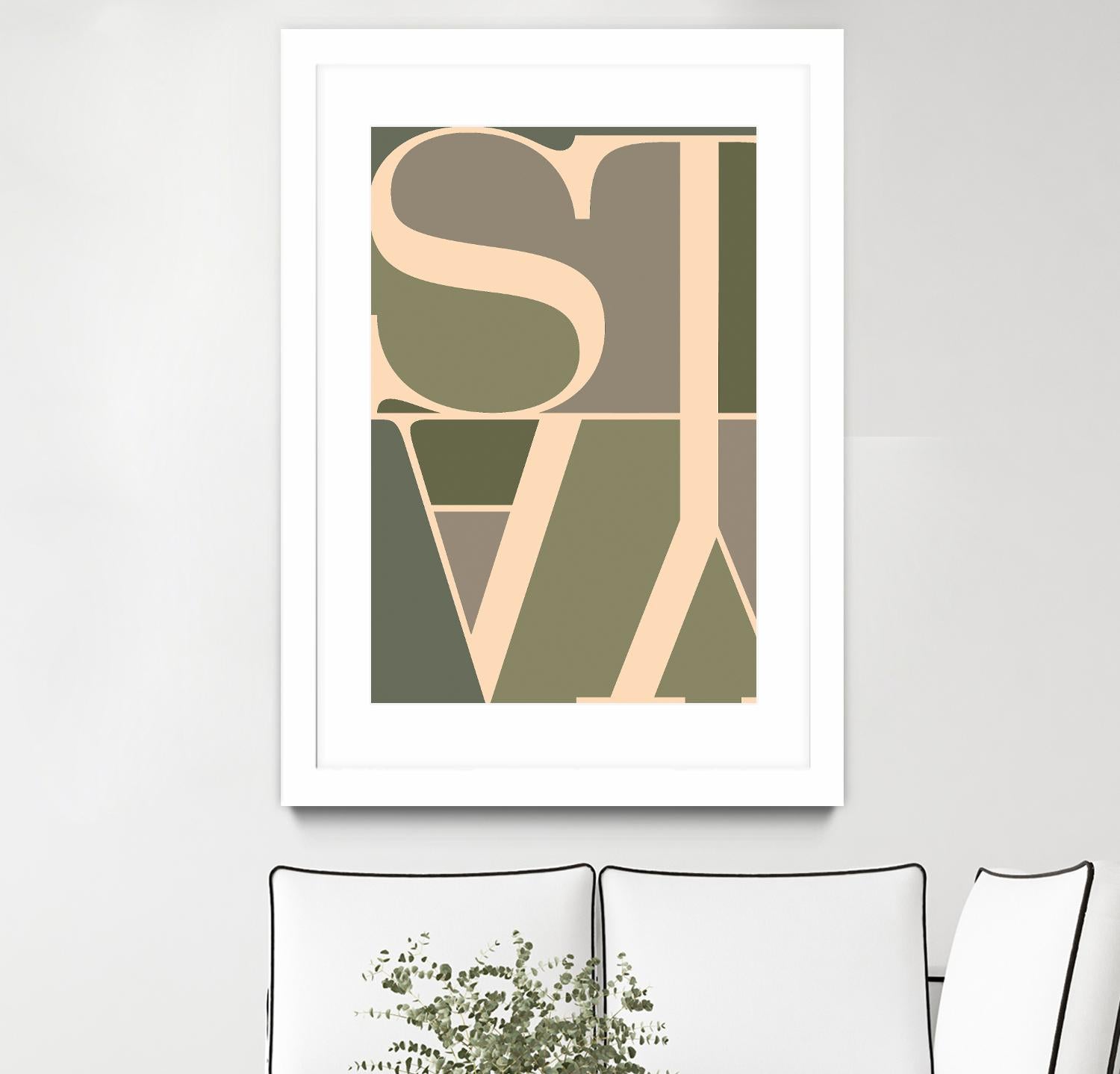 Stay by TypeLike on GIANT ART - multicolor design/type; contemporary