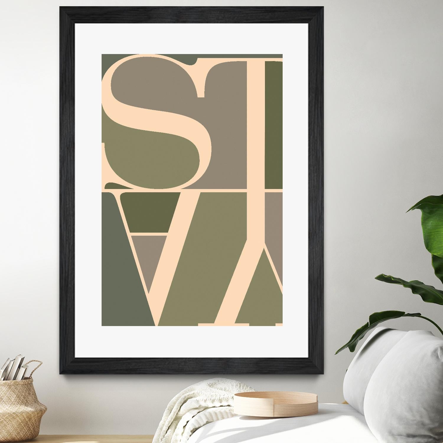 Stay by TypeLike on GIANT ART - multicolor design/type; contemporary