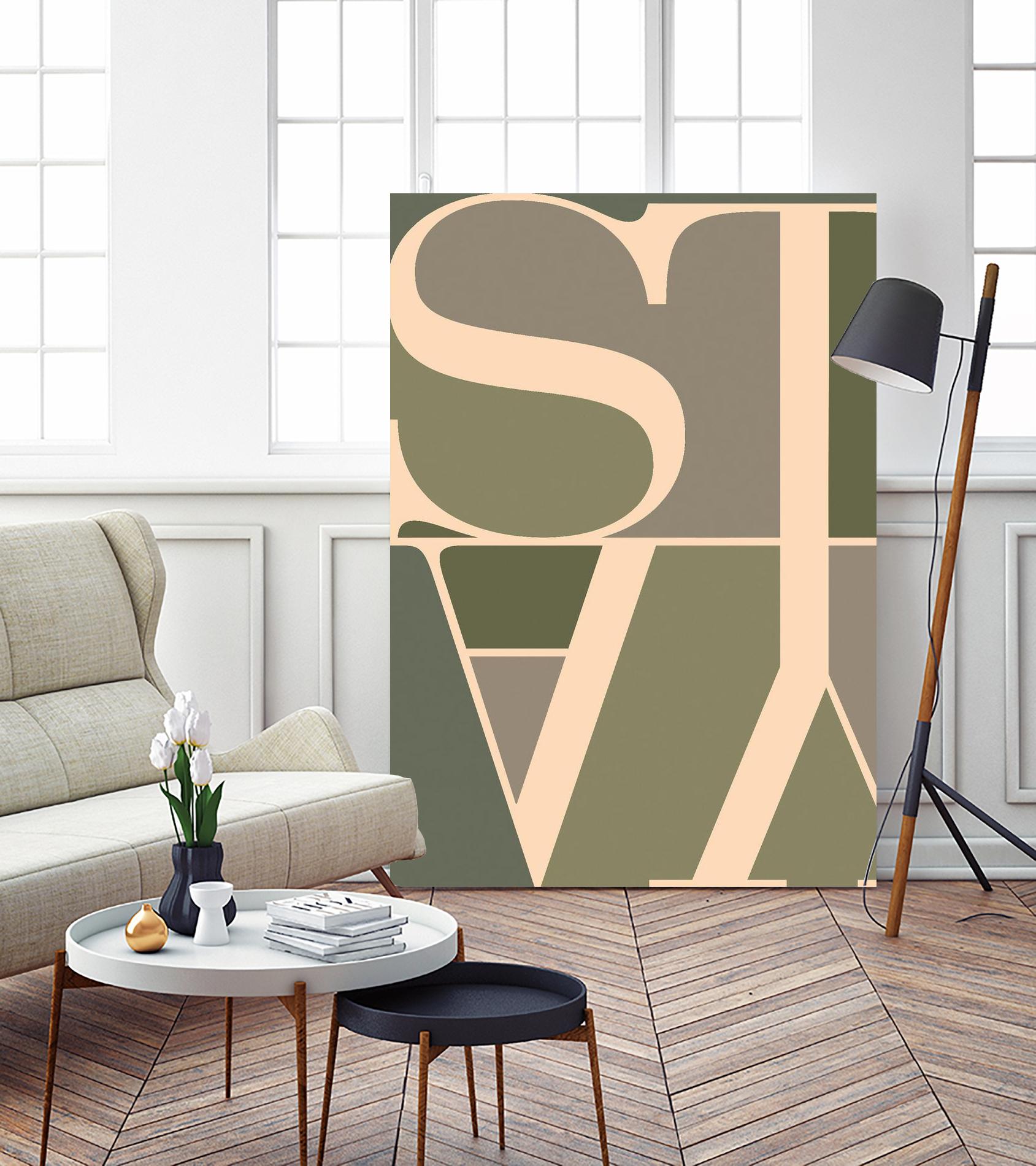 Stay by TypeLike on GIANT ART - multicolor design/type; contemporary