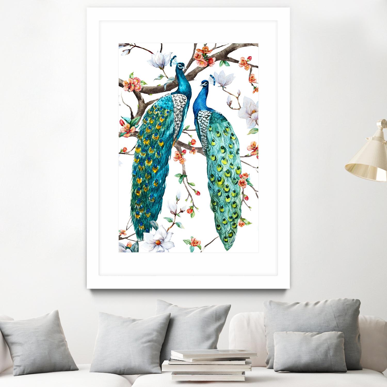 Paradis Birds I by Incado on GIANT ART - multicolor animals