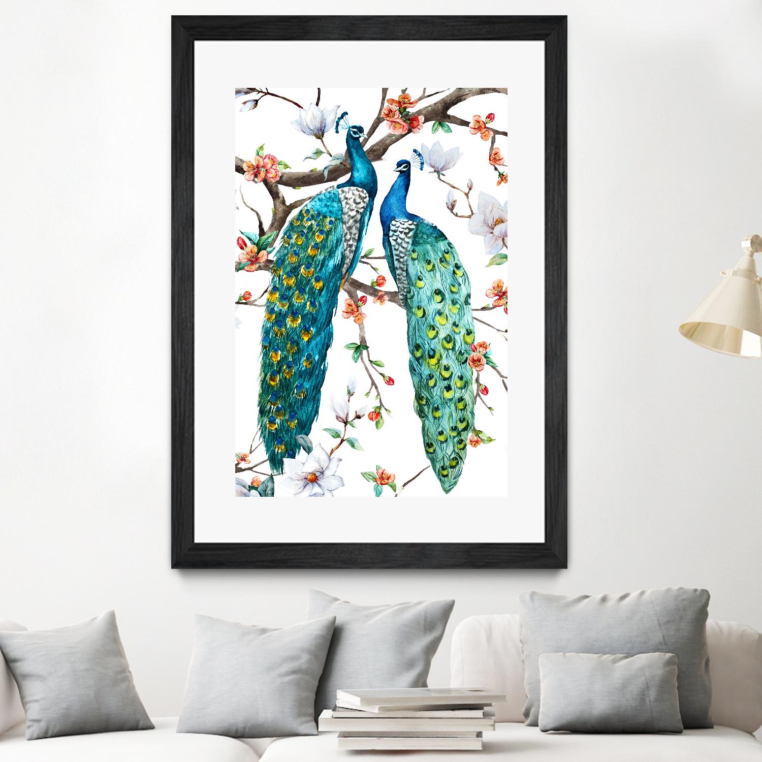 Paradis Birds I by Incado on GIANT ART - multicolor animals