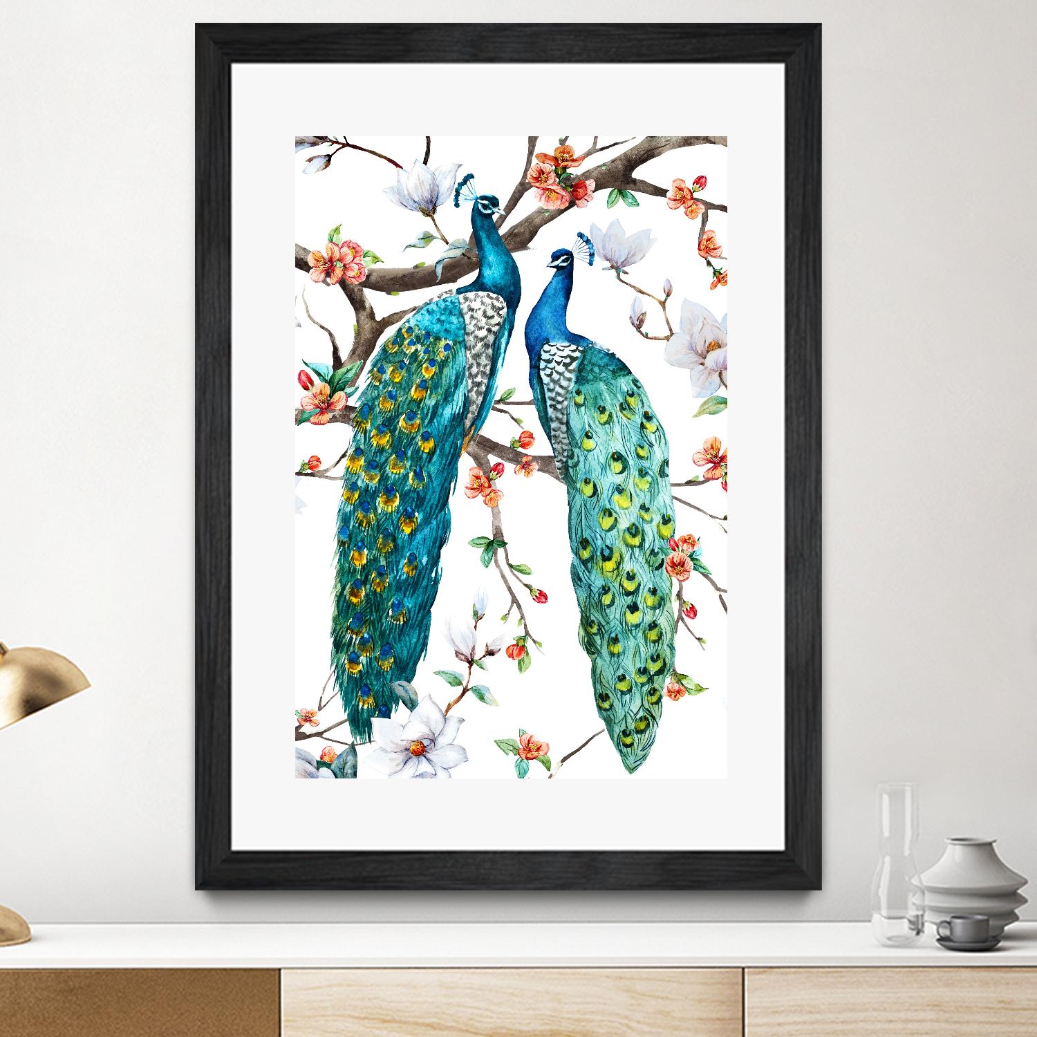 Paradis Birds I by Incado on GIANT ART - multicolor animals