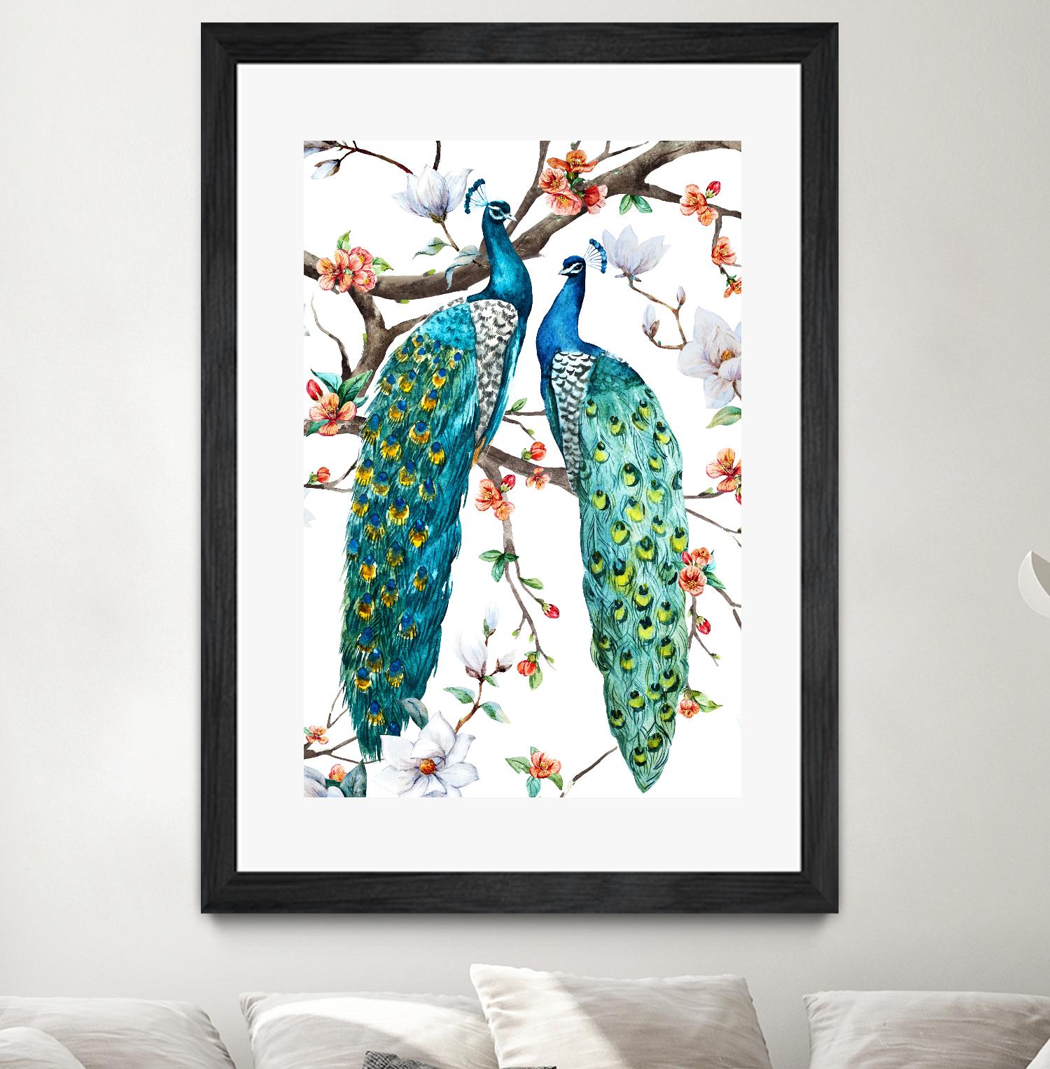 Paradis Birds I by Incado on GIANT ART - multicolor animals