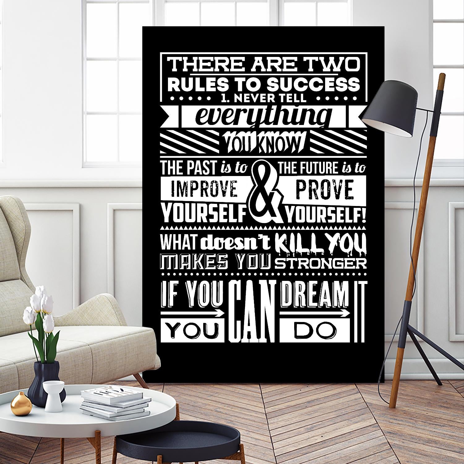 Success by TypeLike on GIANT ART - multicolor inspirational