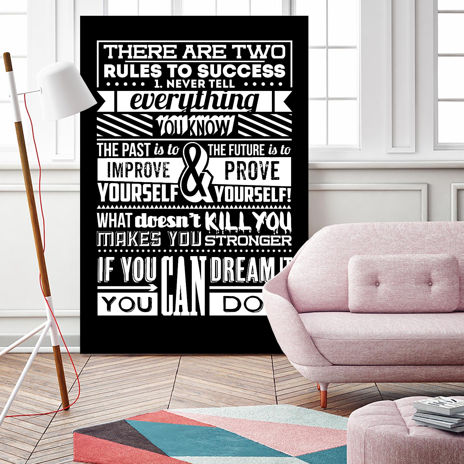 Success by TypeLike on GIANT ART - multicolor inspirational