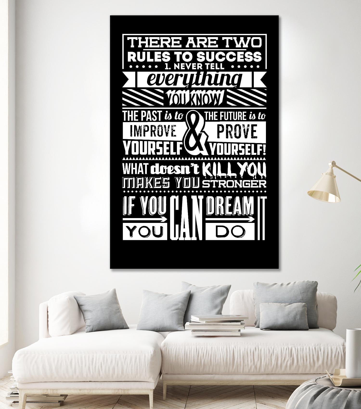 Success by TypeLike on GIANT ART - multicolor inspirational