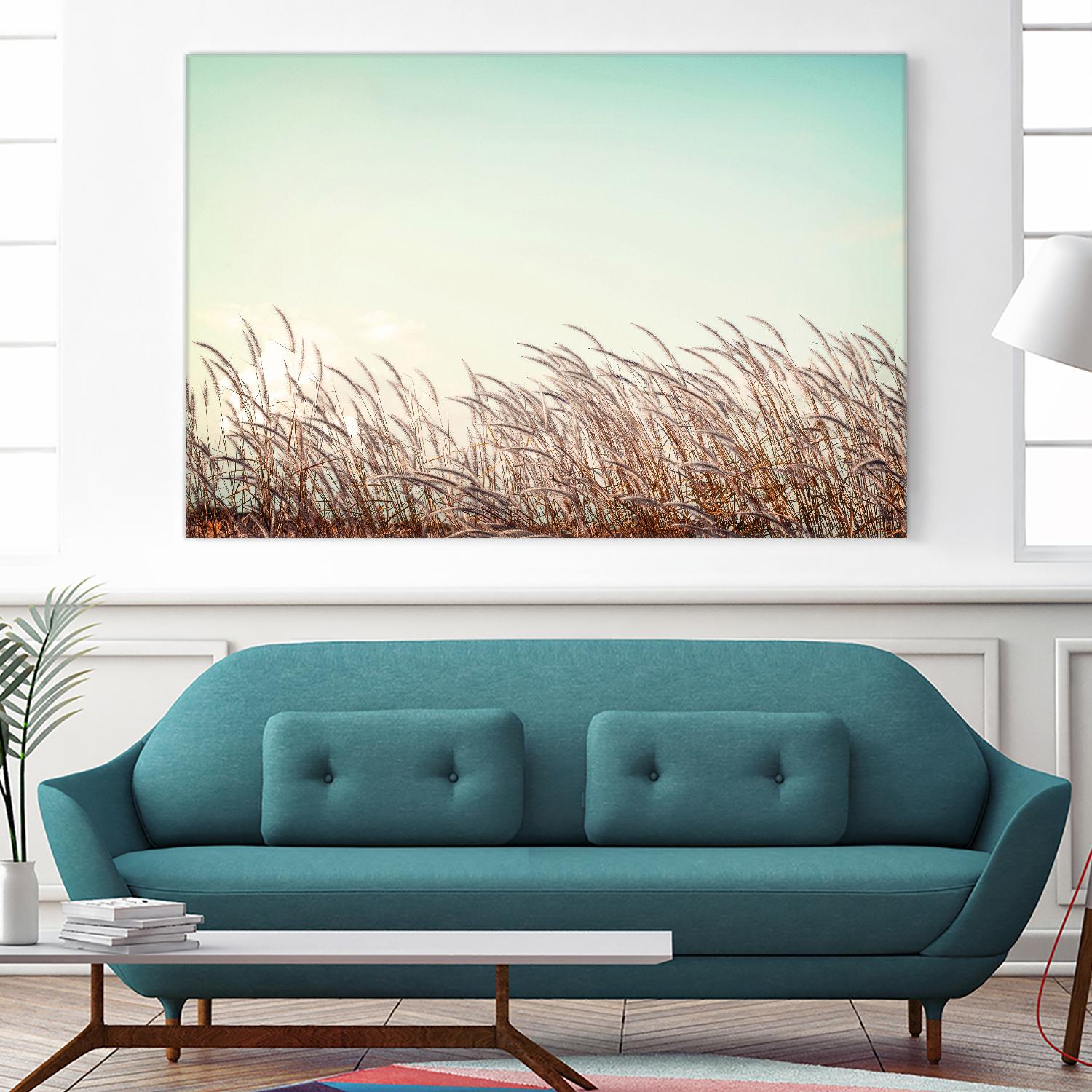 Retro Grass by PhotoINC Studio on GIANT ART - multicolor photography; landscapes