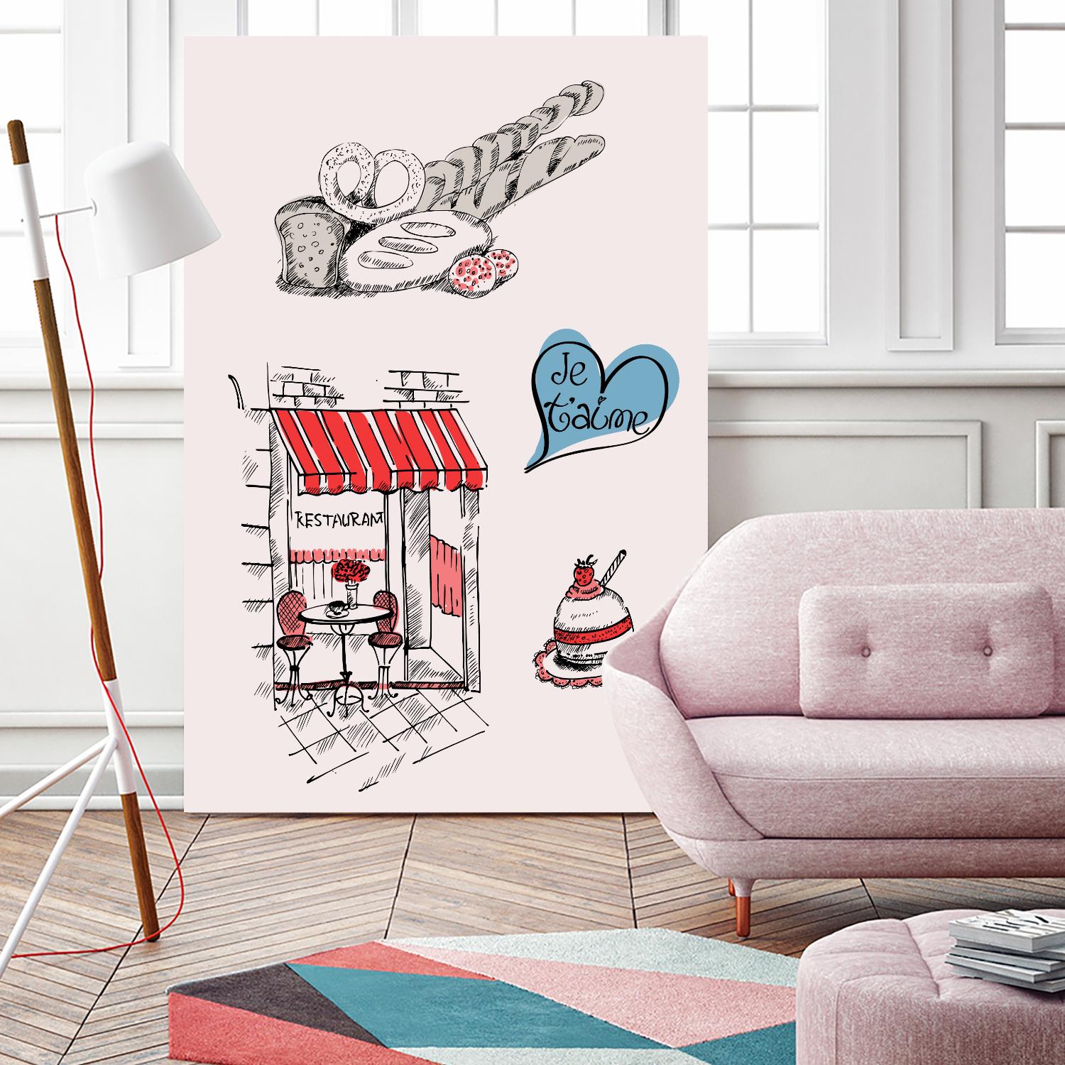 Paris II by TypeLike on GIANT ART - multicolor people/places; cuisine