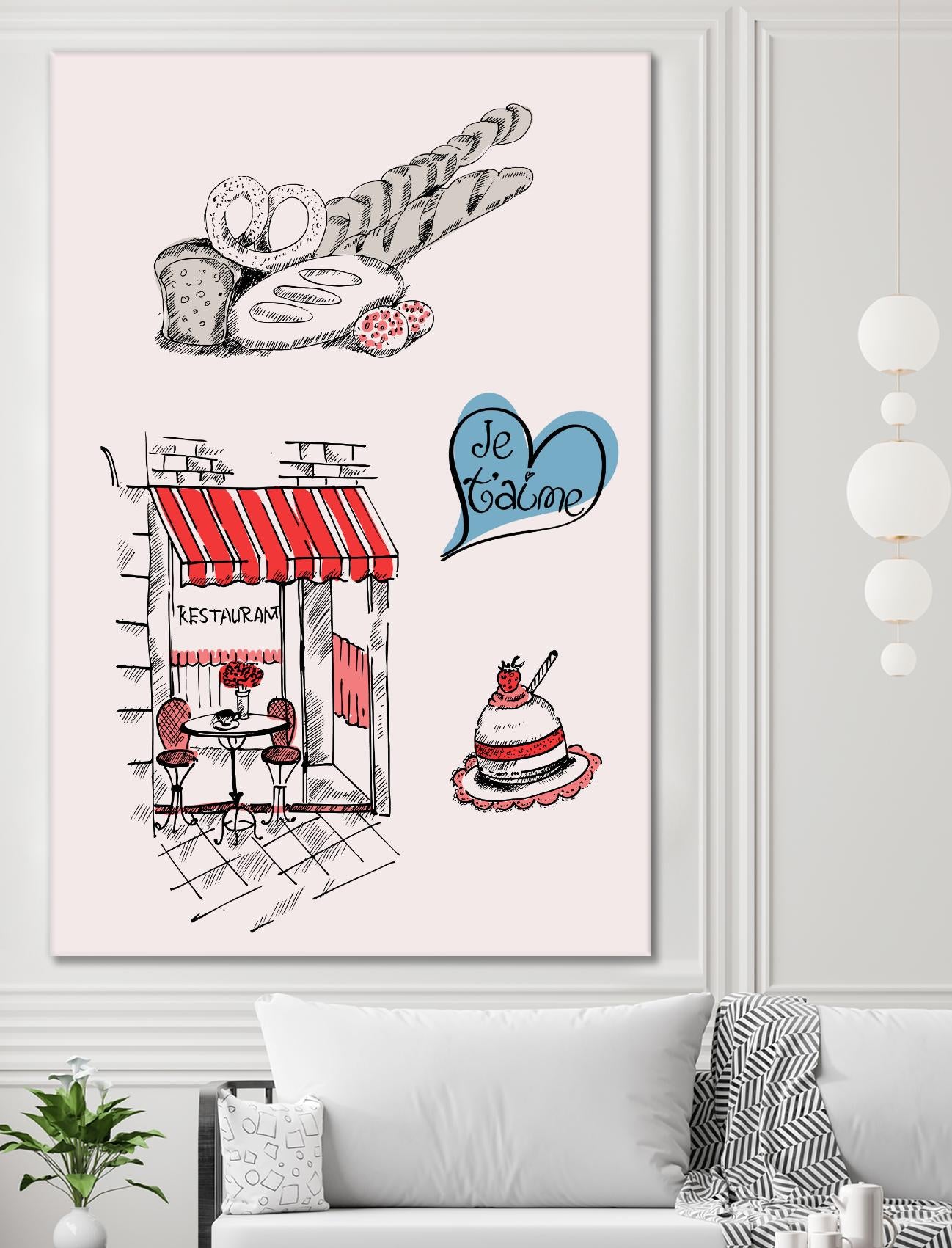 Paris II by TypeLike on GIANT ART - multicolor people/places; cuisine