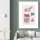 Paris II by TypeLike on GIANT ART - multicolor people/places; cuisine