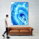 Blue Agate by Nancy Knight on GIANT ART - multicolor abstracts; contemporary