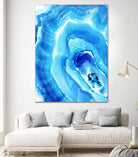 Blue Agate by Nancy Knight on GIANT ART - multicolor abstracts; contemporary