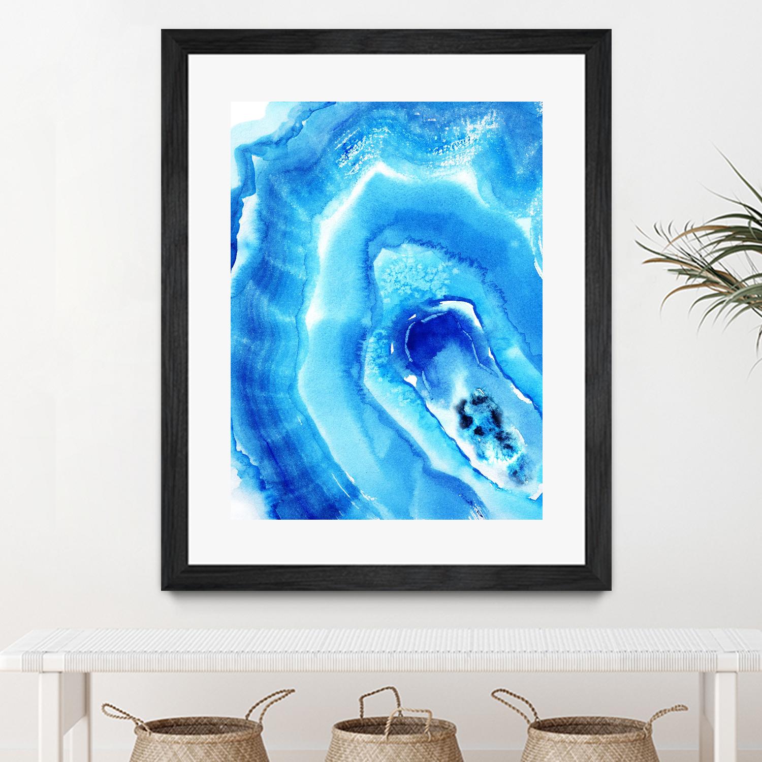 Blue Agate by Nancy Knight on GIANT ART - multicolor abstracts; contemporary