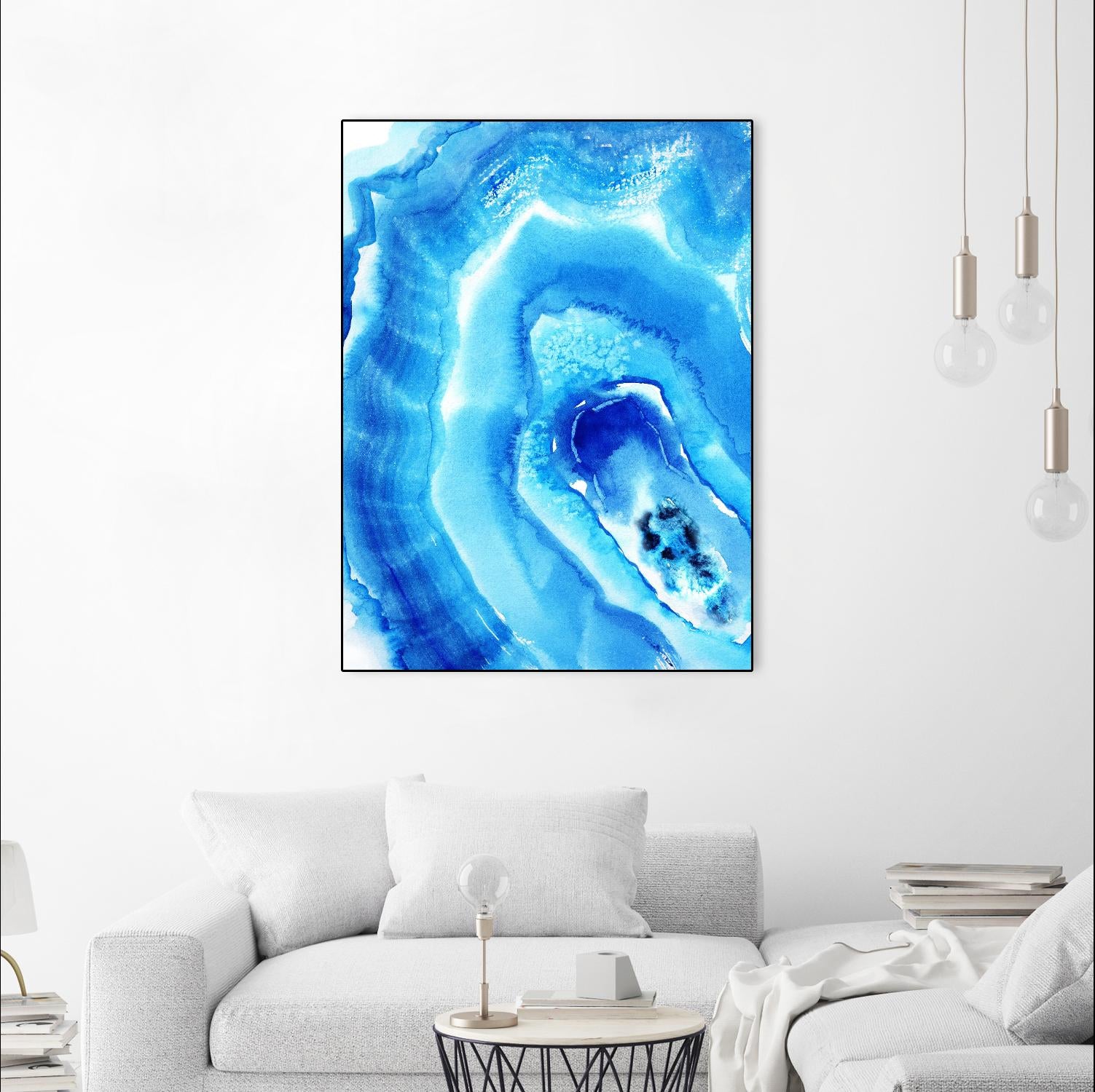 Blue Agate by Nancy Knight on GIANT ART - multicolor abstracts; contemporary