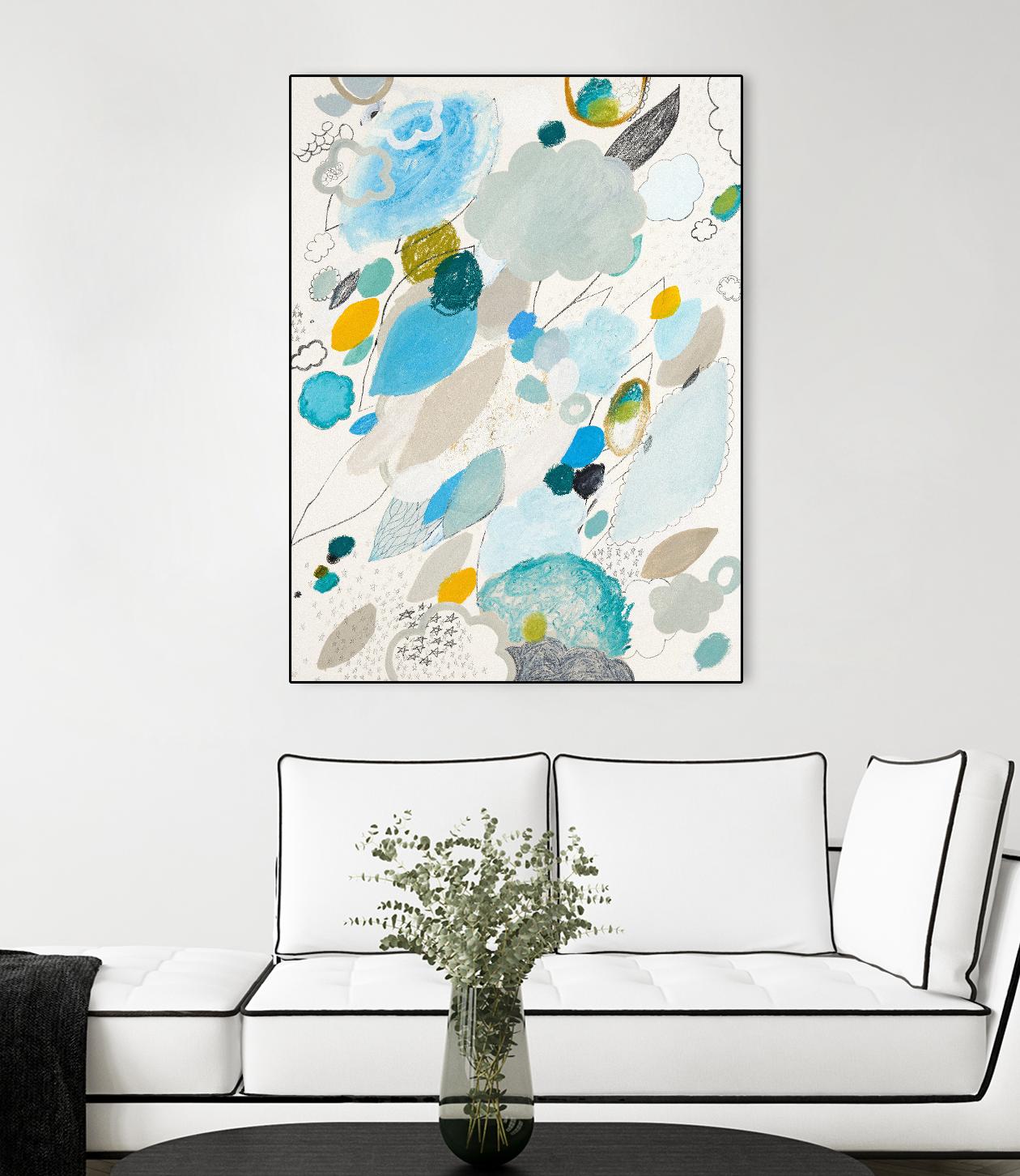 Blue Lightening by Maggie Kleinpeter on GIANT ART - multicolor abstracts; contemporary