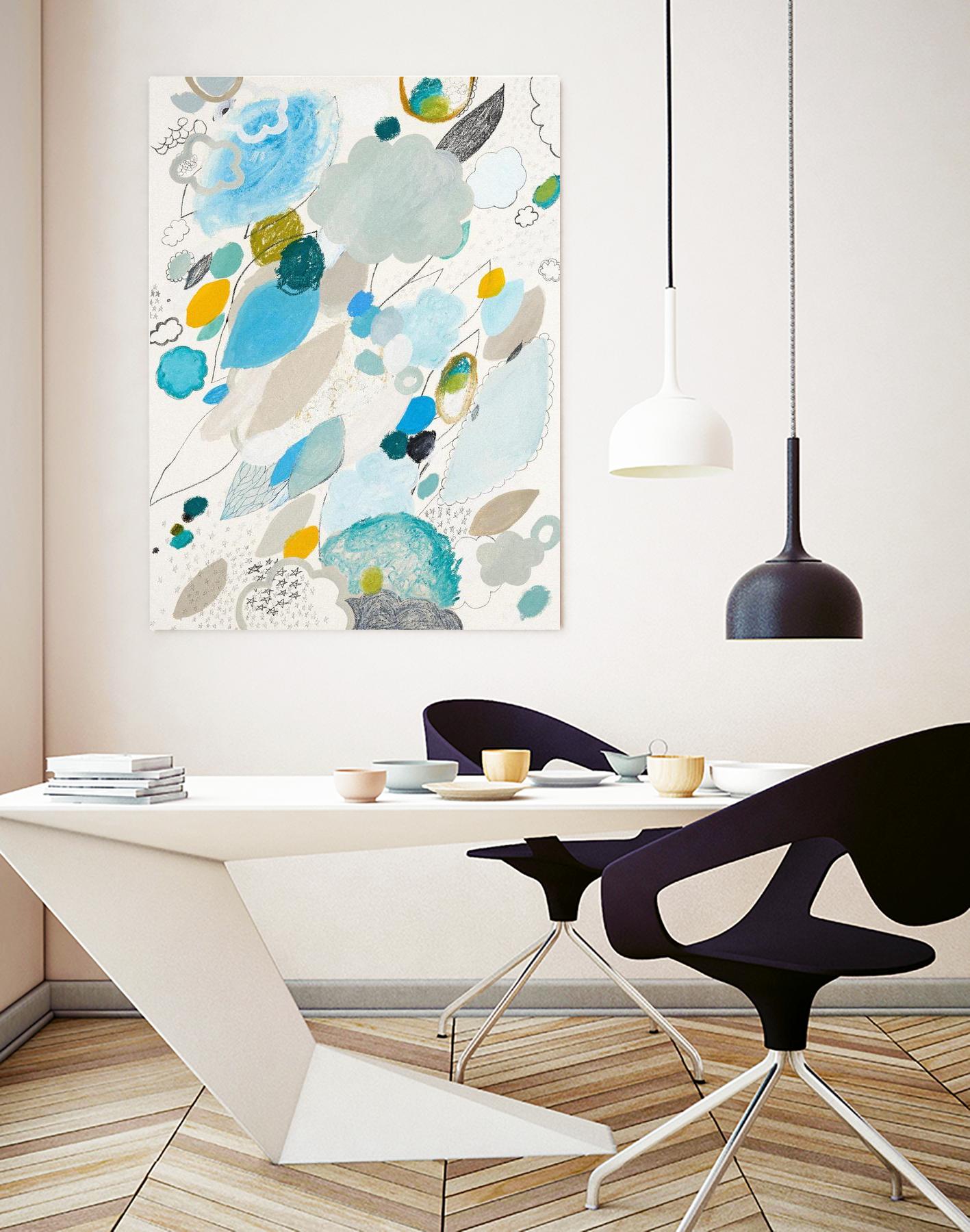 Blue Lightening by Maggie Kleinpeter on GIANT ART - multicolor abstracts; contemporary